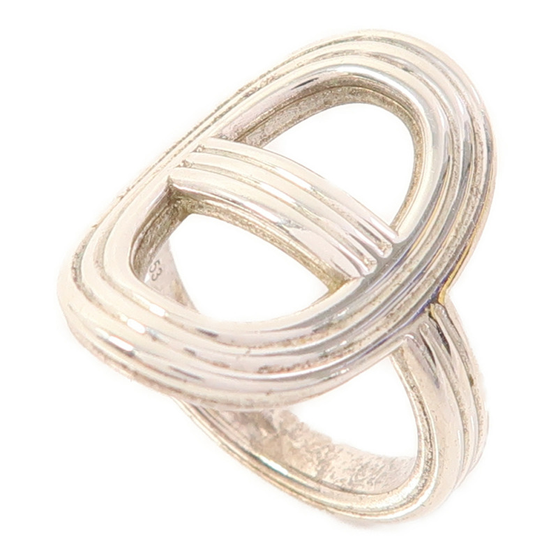 HERMES 925純銀Chaine D Ancre戒指US#6-1