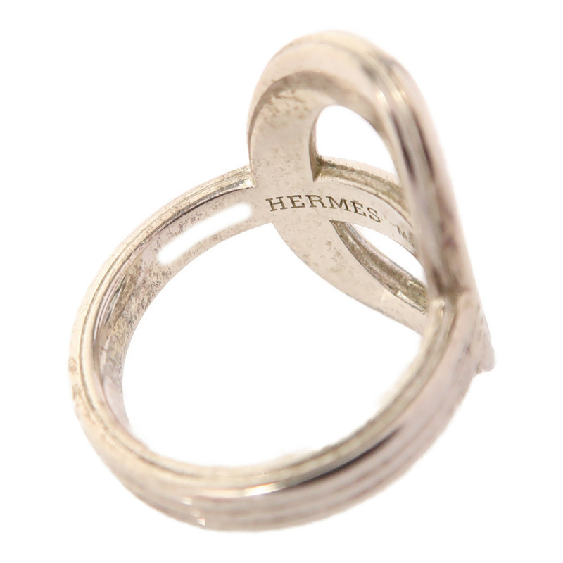 HERMES 925純銀Chaine D Ancre戒指US#6-6