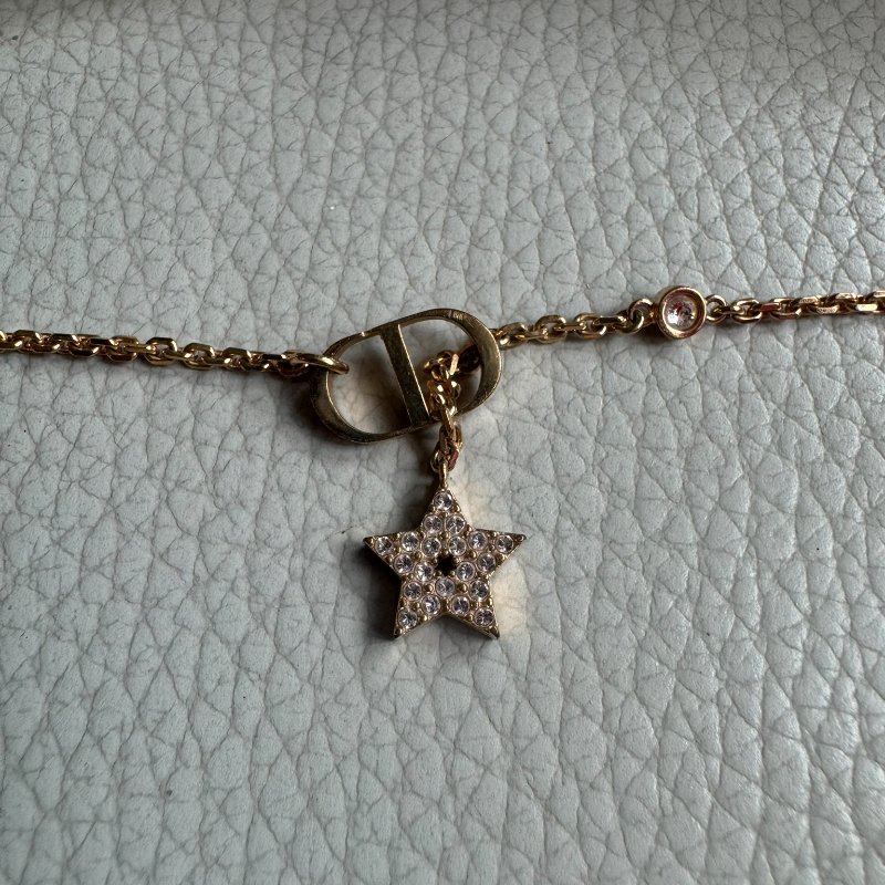 Metal Crystal Star CD Bracelet Gold-2