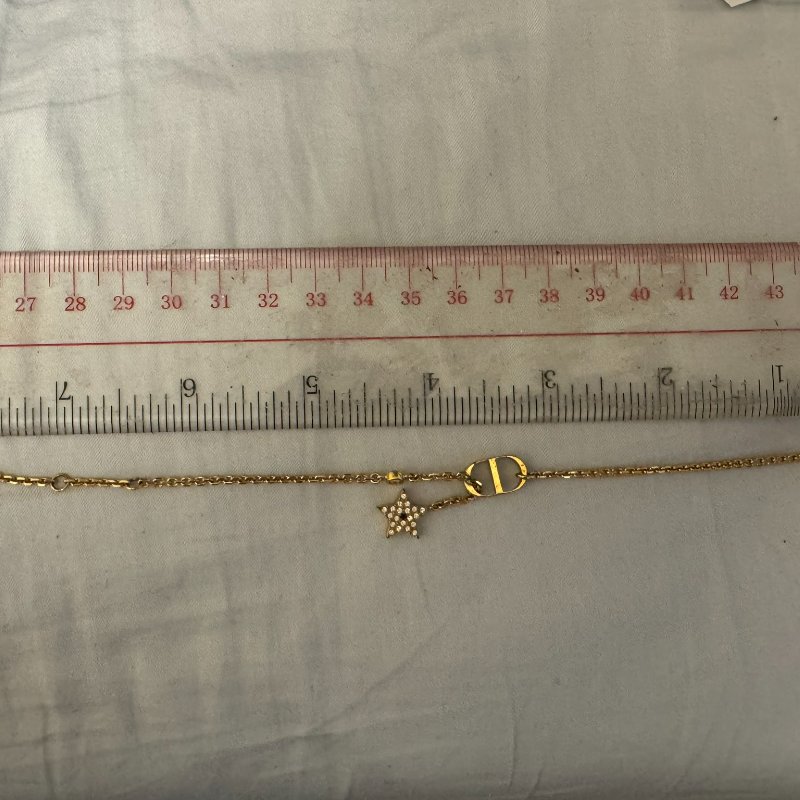 Metal Crystal Star CD Bracelet Gold-5