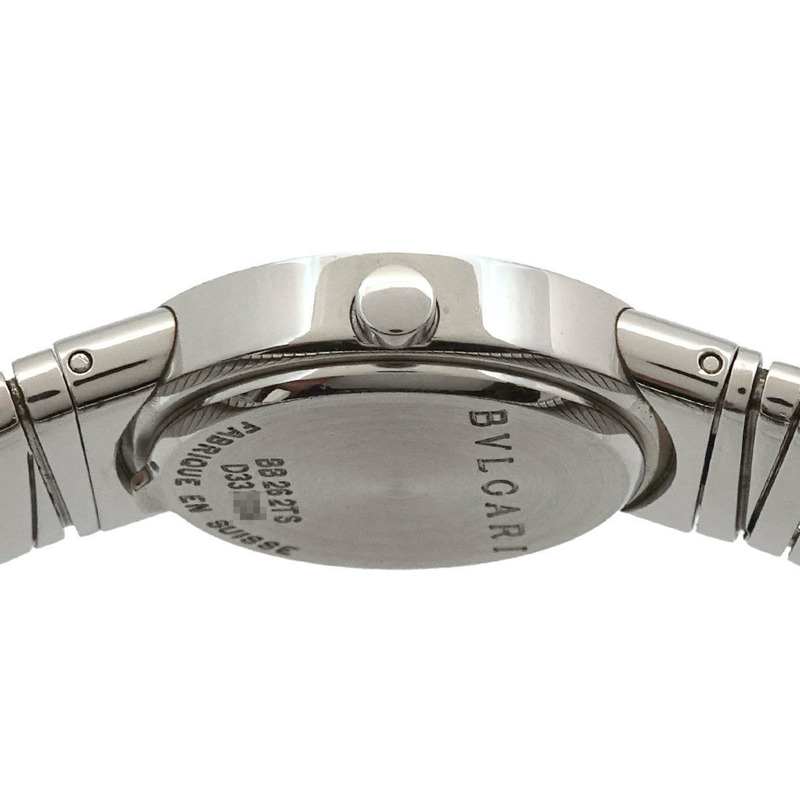 BVLGARI Tubogas BB262TS 11P 鑽石女士手錶黑石英-4