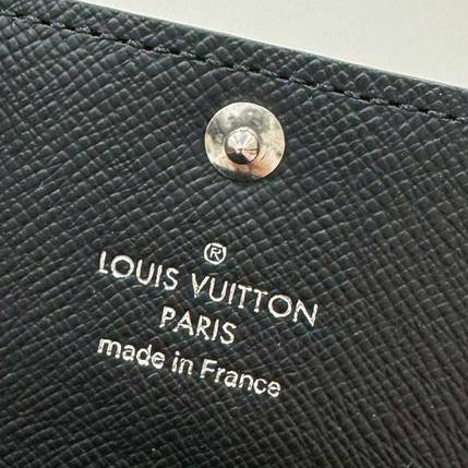 LV 路易威登 黑色 棋盤格 鑰匙圈 鑰匙包 卡夾 卡片夾 卡包 名片夾-18