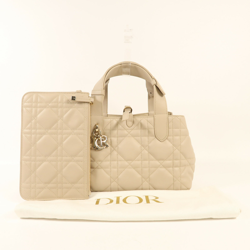 Dior 牛皮皮革Dior Toujours Small金扣手挽袋-8