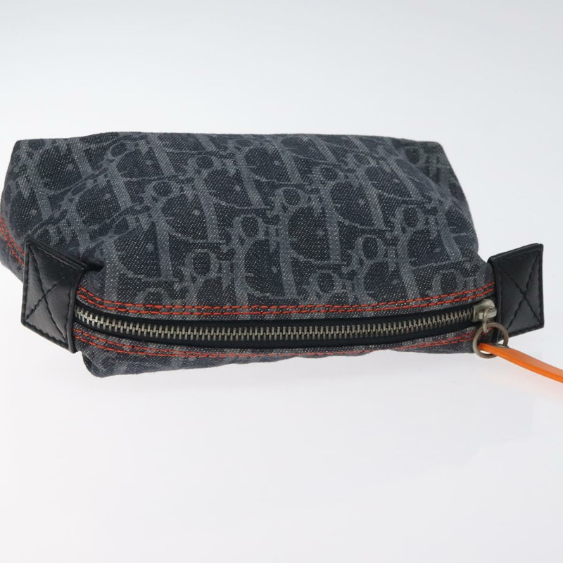 【日本直送】Christian Dior Trotter 帆布手拿包 海軍藍 正品 am8681-5