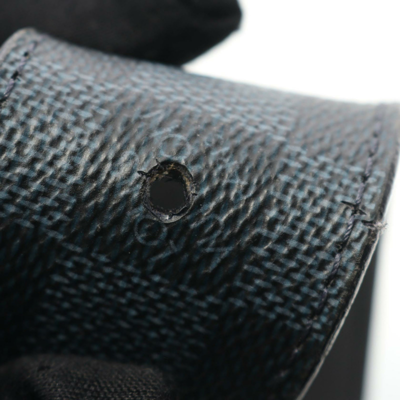 路易威登 Ceinture Initial Damier Cobalt 腰帶 M9210 皮革 PVC 海軍藍 二手男式-5
