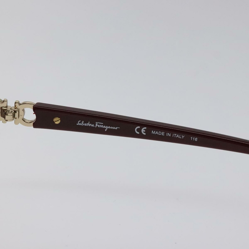 【日本直送】Salvatore Ferragamo Gancini 太陽眼鏡 塑膠 波爾多紅 Auth am8572-8