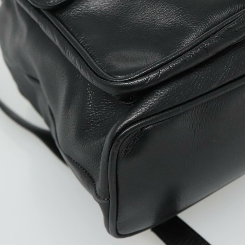 【日本直送】GUCCI 竹子背包 皮革 黑金 003 2058 0030 正品 kk534-16