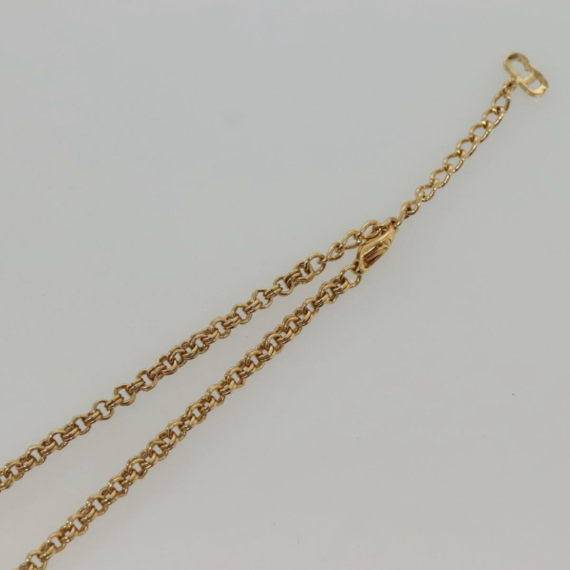 【日本直送】Christian Dior 寶石項鍊 金屬金 正品 am8829-8