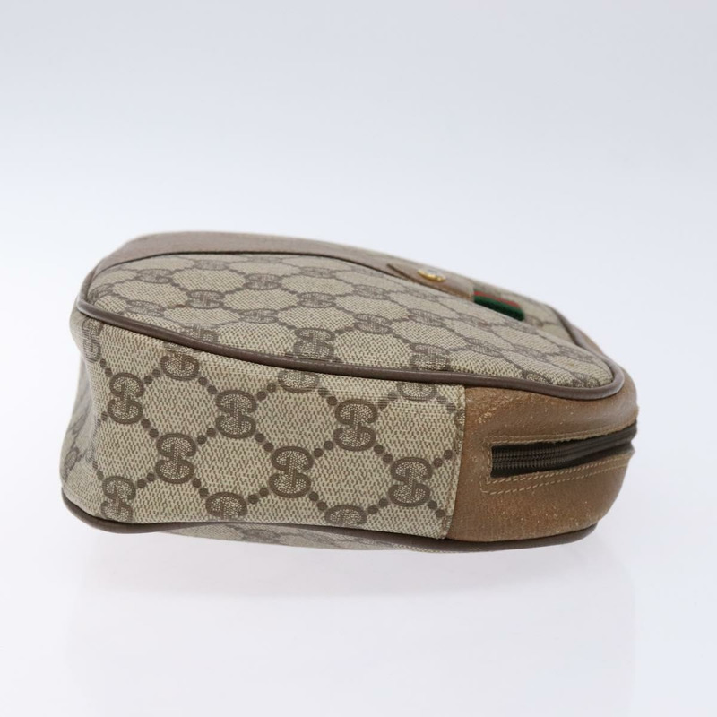 【日本直送】GUCCI GG Supreme Web Sherry Line 手拿包 PVC 米色 89 01 034 正品 am8803-2