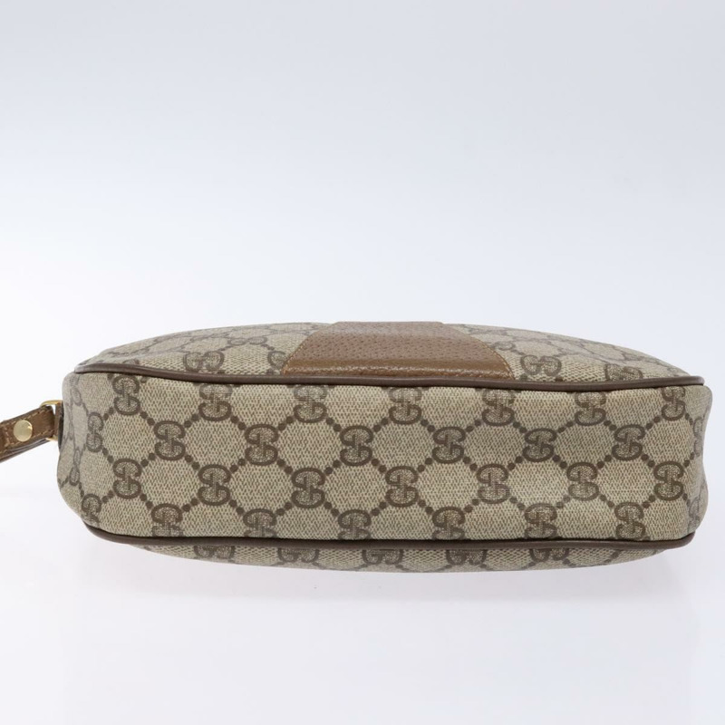 【日本直送】GUCCI GG Supreme Web Sherry Line 手拿包 PVC 米色 89 01 034 正品 am8803-5