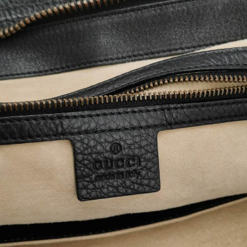 Gucci 1973 牛皮 雙G 標誌 手提包-7