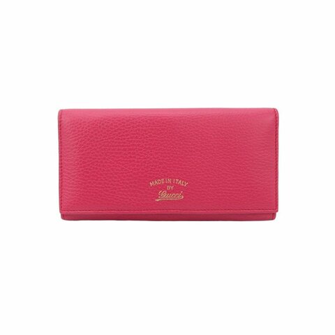 Gucci 牛皮 純色 字母 Logo 錢包