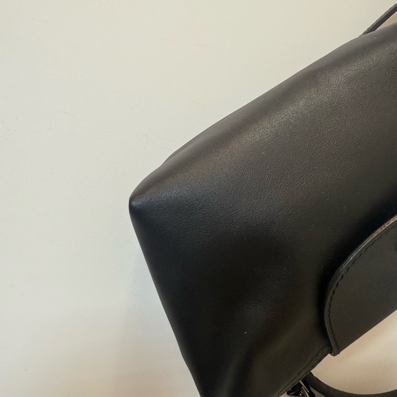 ✔️LONGCHAMP Le Pliage Xtra XS 小牛皮迷你水餃包/黑色-8