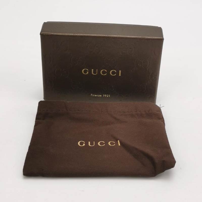 Gucci 牛皮 雙G 壓花 老花 鑰匙包-7