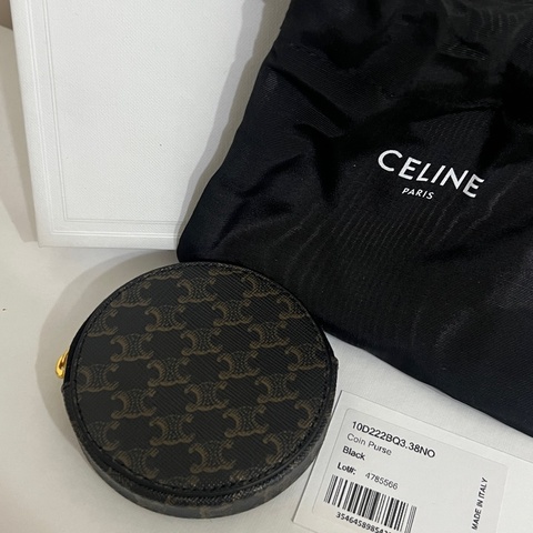 CELINE 凱旋門經典圓形零錢包