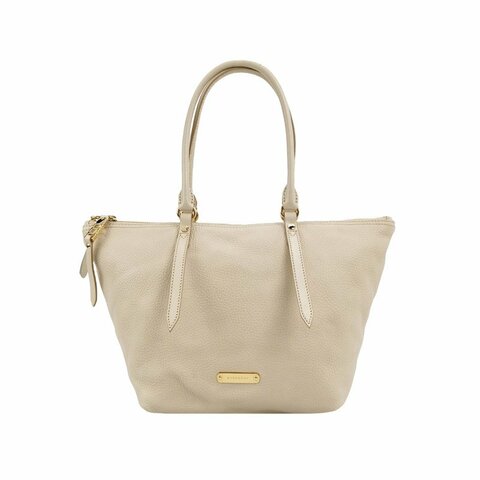 Burberry 牛皮 純色 字母 Logo 標誌 tote 托特包 單肩包