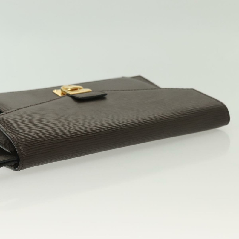 【日本直送】FENDI 手拿包 皮革 深棕色 金色 正品 BA4627-5