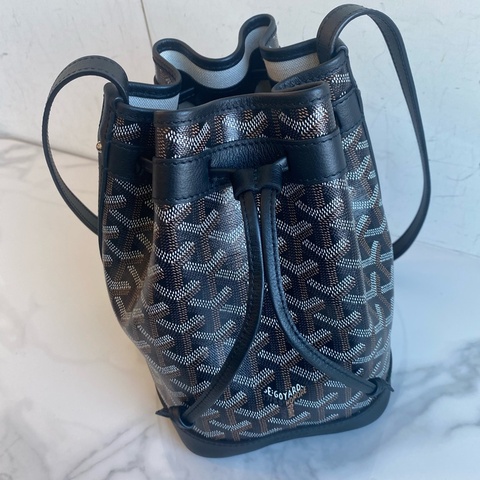 Goyard 黑色小水桶包