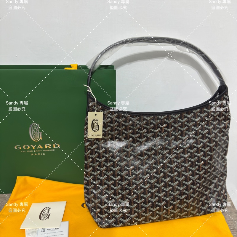 🖤狗牙Goyard hobo 黑色 全新全配🖤-36