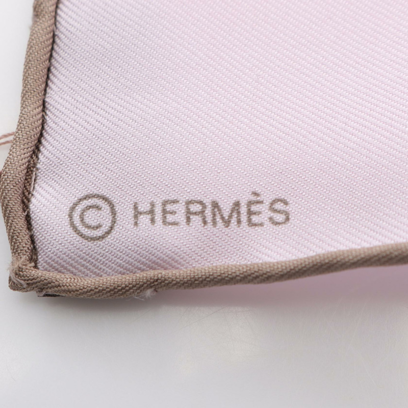 HERMES Carre90 AMCASSANDRE 圍巾 絲綢 紫色 多色 二手 女士-1