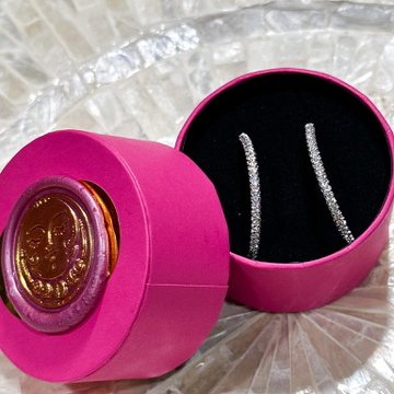 施華洛世奇Swarovski|簡約閃耀滿鑽大圈耳環-10