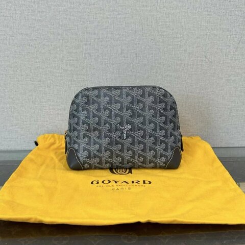 GOYARD Vendome灰色盥洗化妝包 18*13.5*7 98新配件塵袋