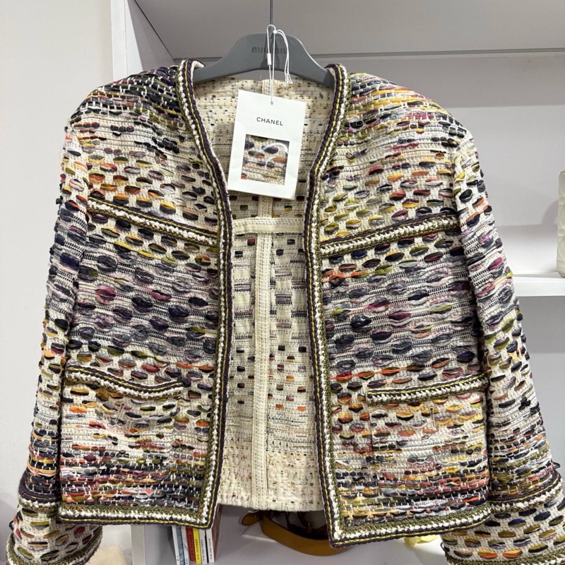 ❤️ CHANEL 經典版型編製外套-0