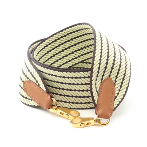 HERMES Bandouliere Sangle 肩帶 Swift 皮革帆布 GHW W 女士