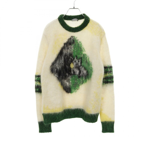 Christian Dior × Peter Doig 針織羊毛馬海毛尼龍米色二手男款 #S