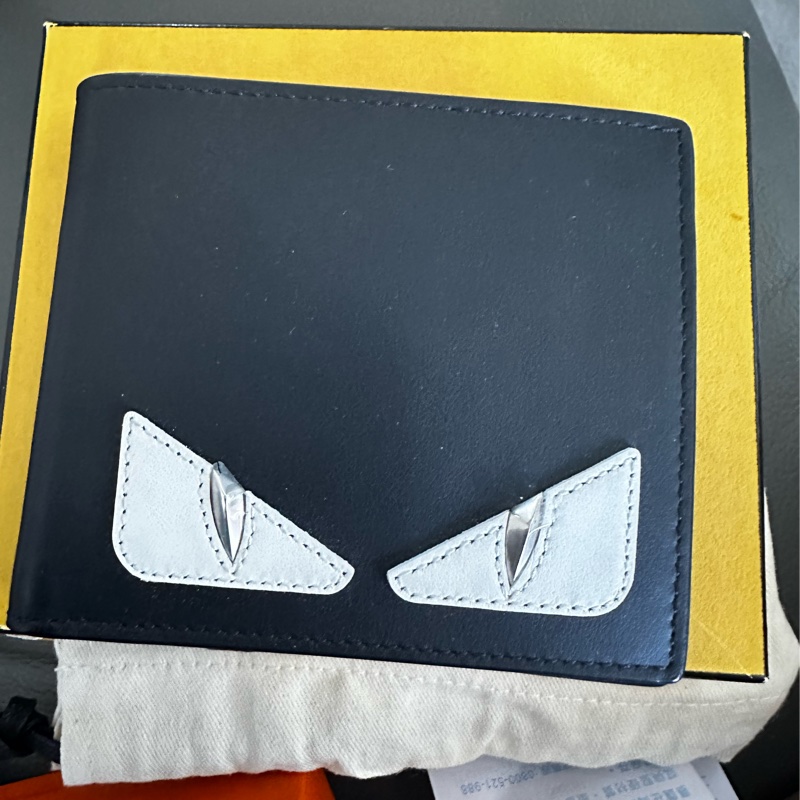 FENDI小怪獸雙折短夾-0