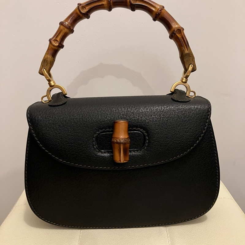 Gucci Bamboo Handbag Convertible Top Handle 竹折包-5