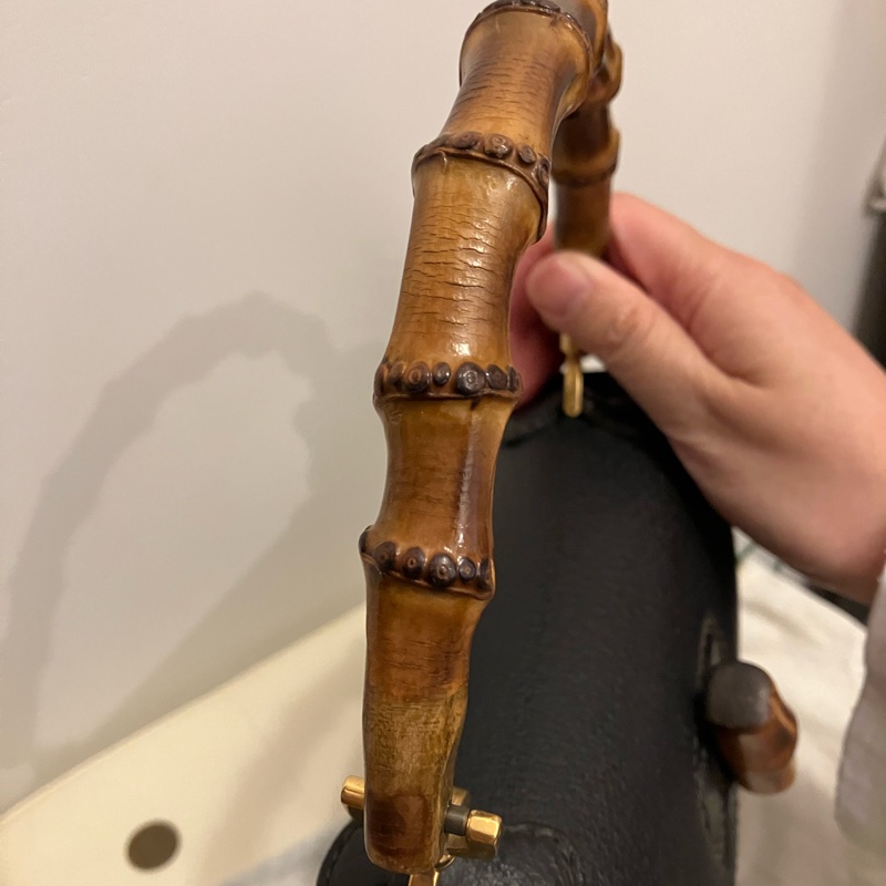 Gucci Bamboo Handbag Convertible Top Handle 竹折包-12