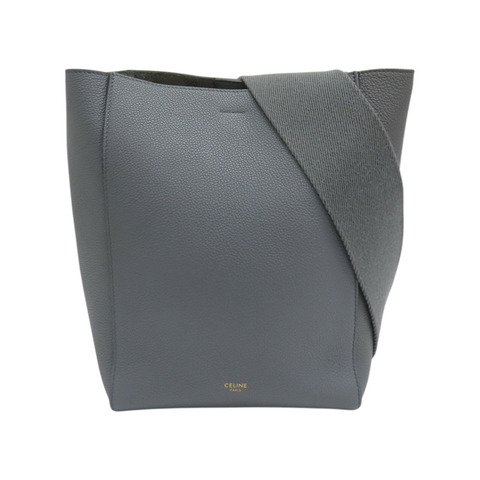灰色 牛皮 Sangle Bucket 肩背包