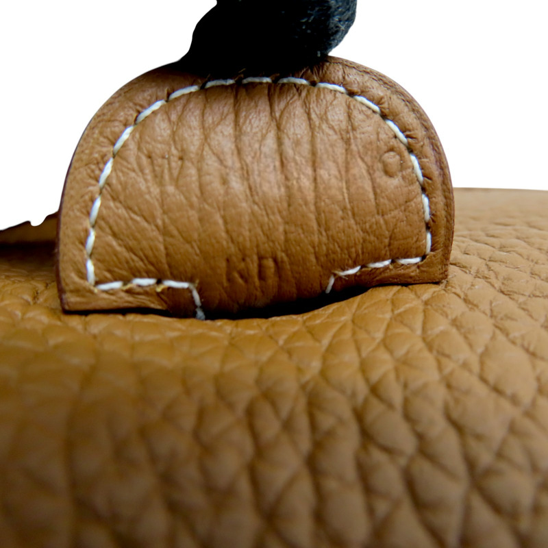 金棕色 Clemence牛皮 Evelyne 29 肩背包 W刻 銀釦【HERMES 愛馬仕】-7