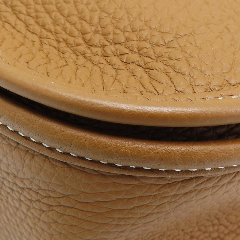 金棕色 Clemence牛皮 Evelyne 29 肩背包 W刻 銀釦【HERMES 愛馬仕】-12