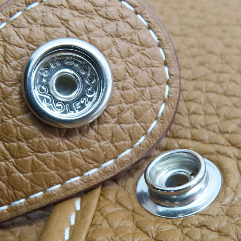 金棕色 Clemence牛皮 Evelyne 29 肩背包 W刻 銀釦【HERMES 愛馬仕】-14