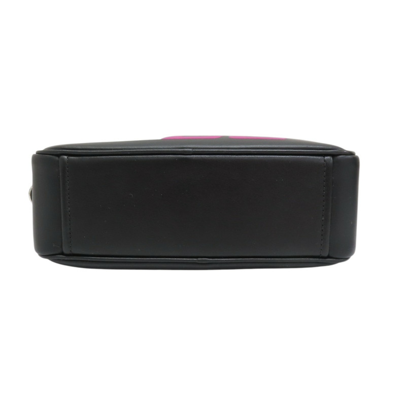 黑色 City牛皮 Racing Logo 相機包 肩背包【PRADA 普拉達】 1BH093-3