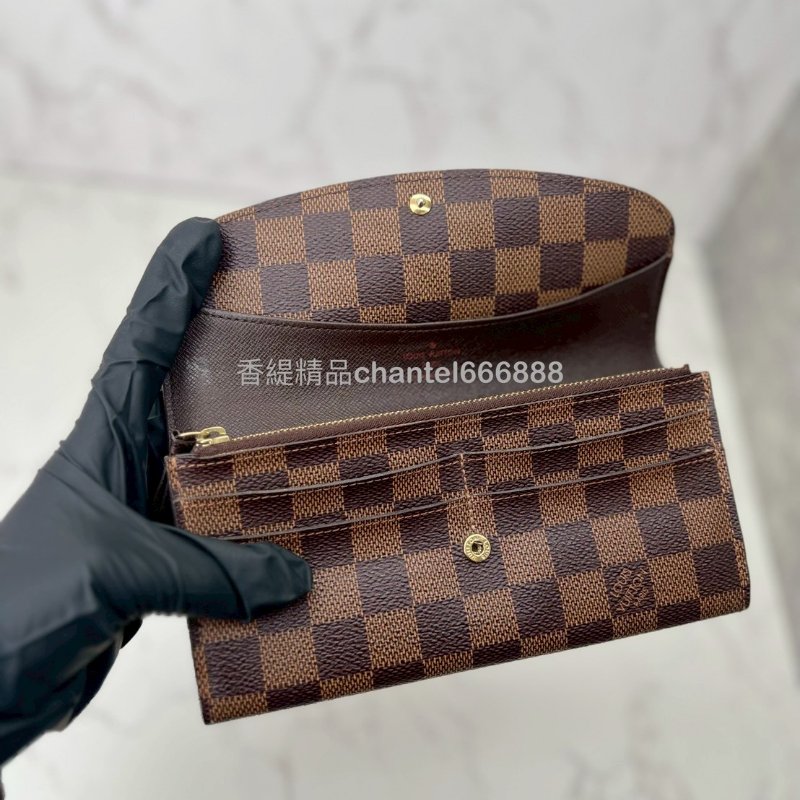 💗香緹國際精品💗 棋盤格扣式長夾-3
