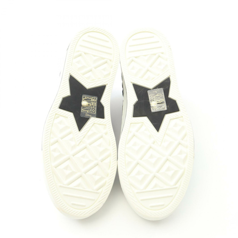 Christian Dior J'ADIOR Cannage 帆布運動鞋，黑白配色，女款 #36-3