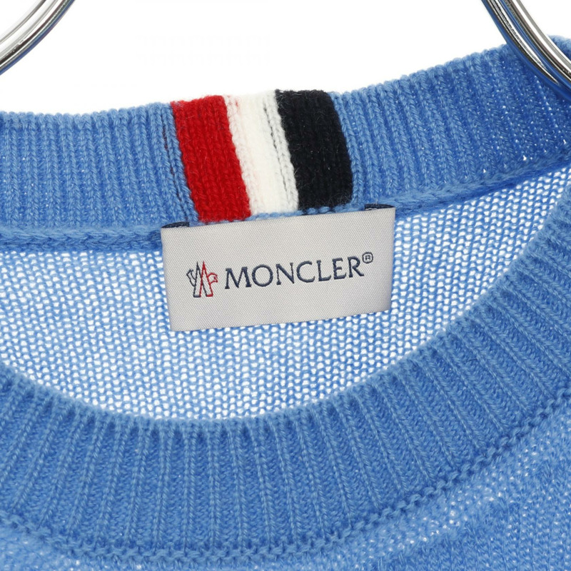 MONCLER 套頭針織衫 9028100 羊絨藍色 S 碼 二手 女款-2