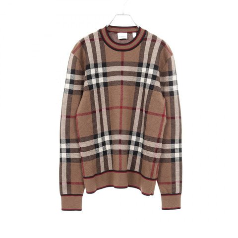 BURBERRY 套頭衫 針織衫 8036603 羊毛 棕色 多色 #S 二手男款