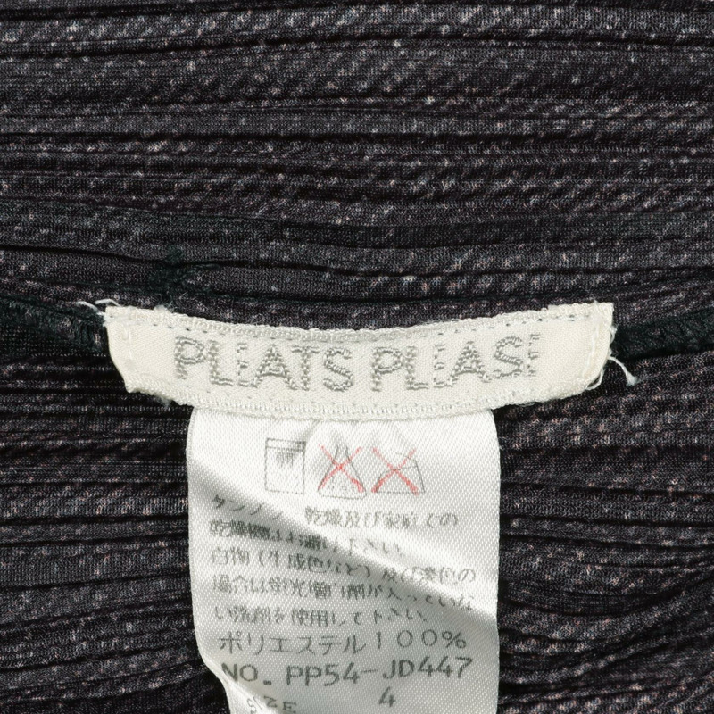PLEATS PLEASE 褶皺羊毛衫 聚酯纖維 灰色 4 碼 二手 女款-2