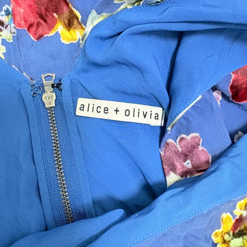 29)Alice+Olivia正品絲質洋裝 0號 XS-S適穿-5