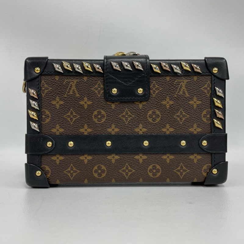 LV 路易威登老花鉚釘硬盒子包 尺寸約18*5*12cm-2