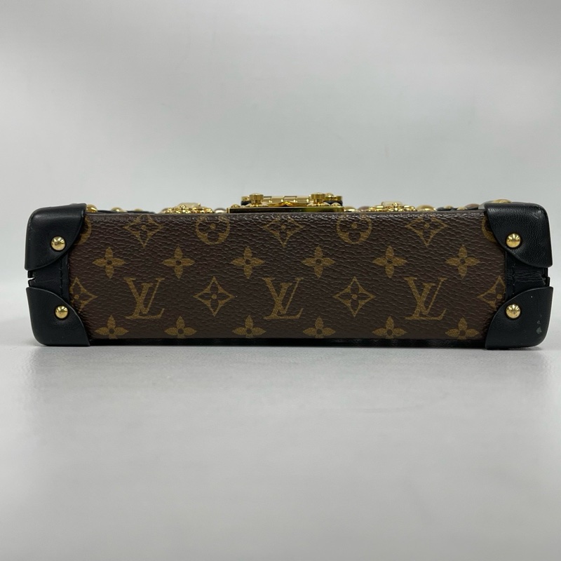 LV 路易威登老花鉚釘硬盒子包 尺寸約18*5*12cm-5