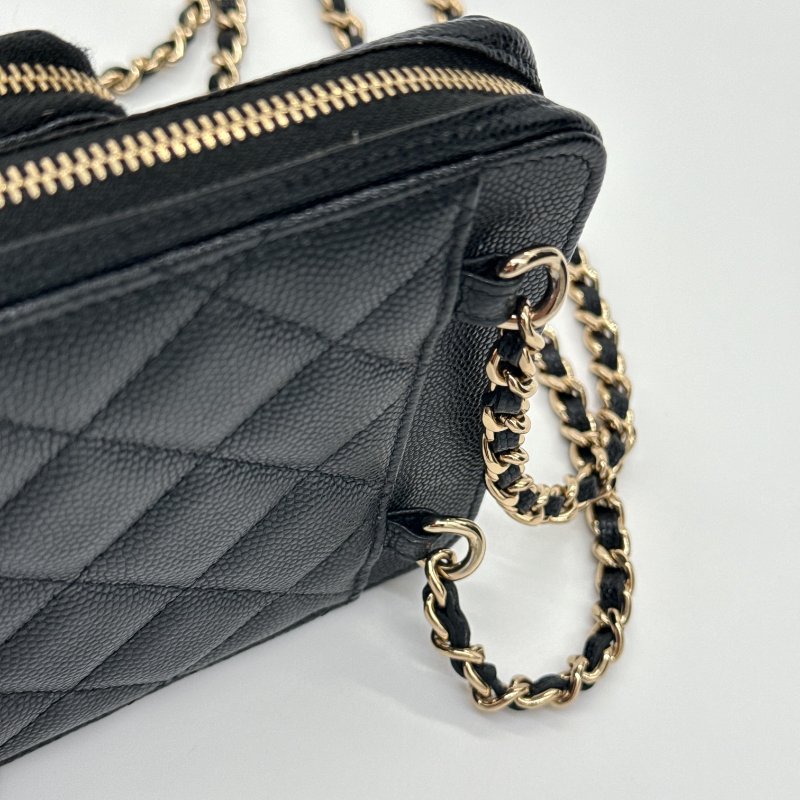 CHANEL 香奈兒 荔枝牛皮 手機包 鏈條包 WOC包 （4卡位＋兩分層手機位）-7