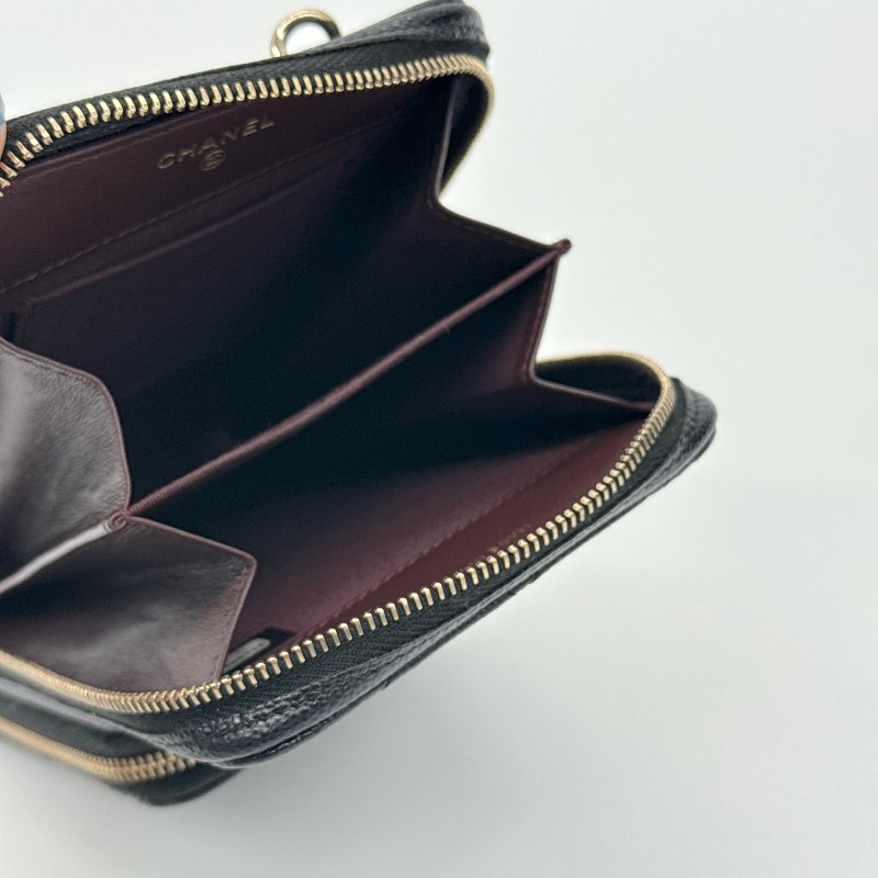 CHANEL 香奈兒 荔枝牛皮 手機包 鏈條包 WOC包 （4卡位＋兩分層手機位）-8