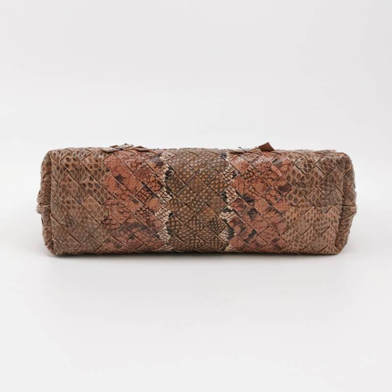 Bottega Veneta Olimpia 蛇皮 蜥蜴皮 雜色 Intrecciato 編織 單肩包-5