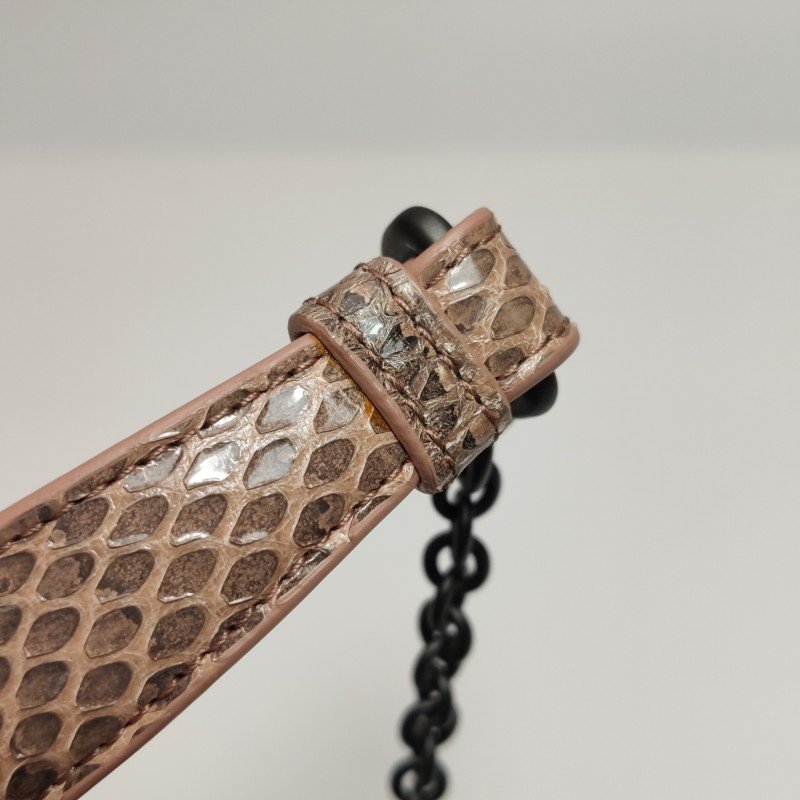 Bottega Veneta Olimpia 蛇皮 蜥蜴皮 雜色 Intrecciato 編織 單肩包-9