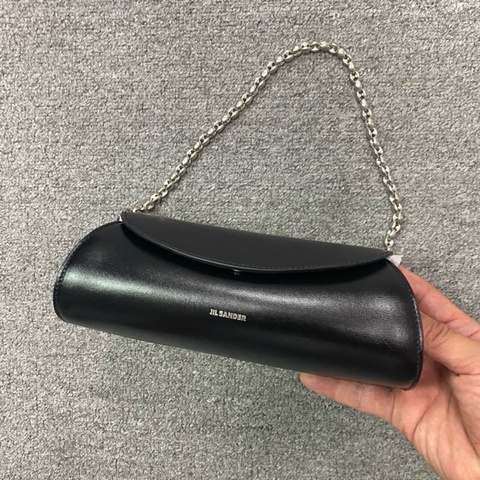 促銷品 Jil Sander Cannolo  鏈條 手提包 黑色